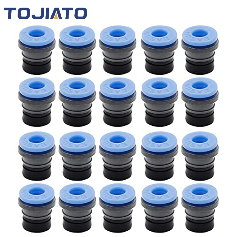 Piezas de extrusora de impresora 3D Bowde ECAS04, accesorio neumático recto, extrusora de impresión rápida, Clips de pinza integrados para PTFE Voron