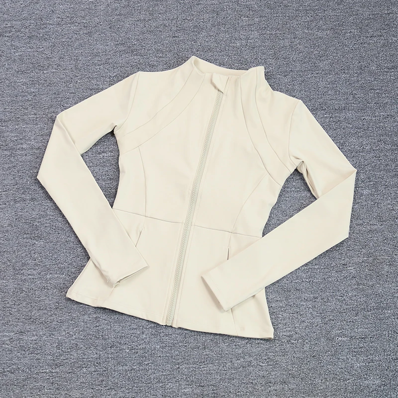 Abrigo deportivo para mujer, camisa ajustada de Yoga de manga larga para correr rápido, traje fino para Pilates y Fitness, ropa superior