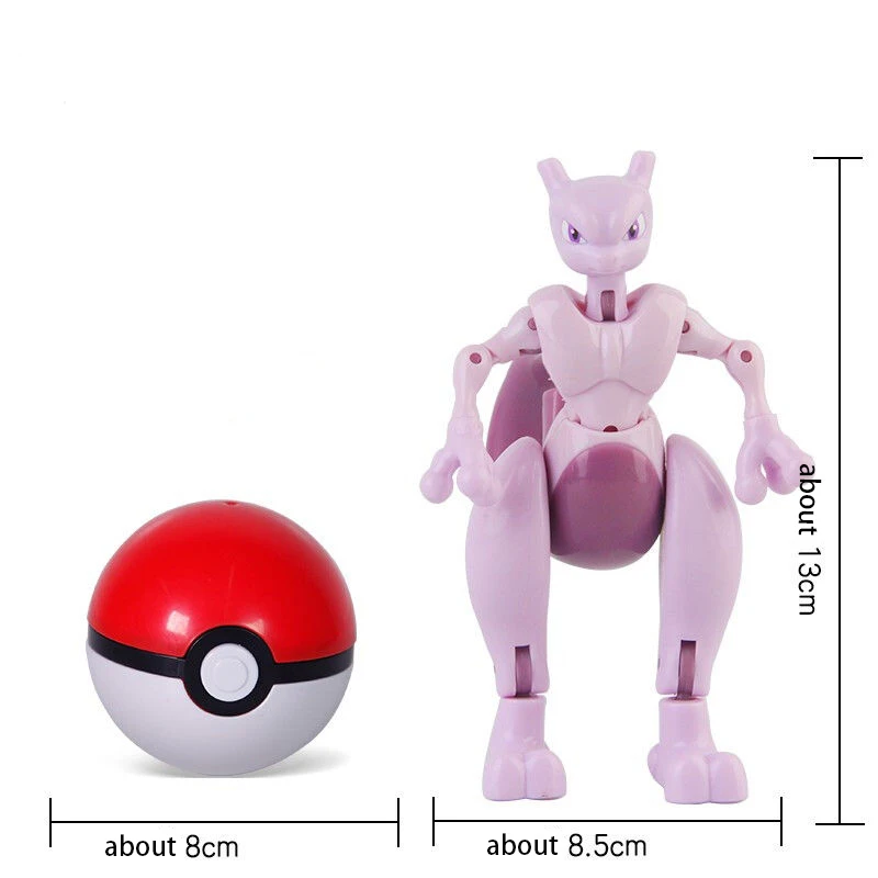 Figuras de acción de Pokémon para niños, 12 estilos, Pikachu, Eevee, Mewtwo, Greninja, Pokeball, modelo de Mascota, juguetes, regalos