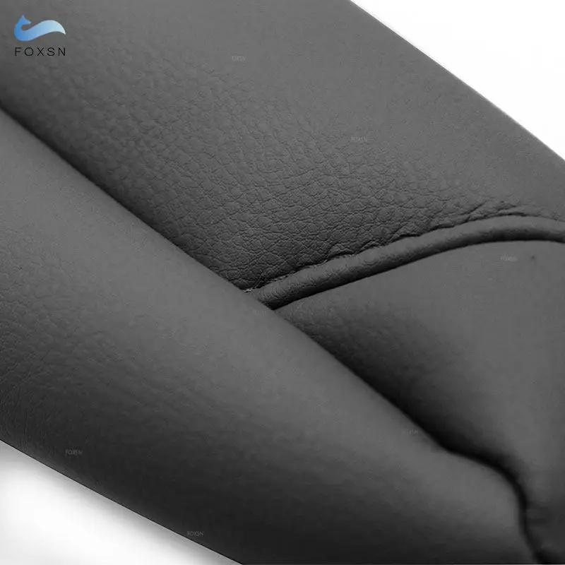 Funda de reposabrazos para asiento de coche, cubierta de cuero de microfibra negra para Honda CRV 2007 2008 2009, reposabrazos lateral derecho e izquierdo, embellecedor de manija