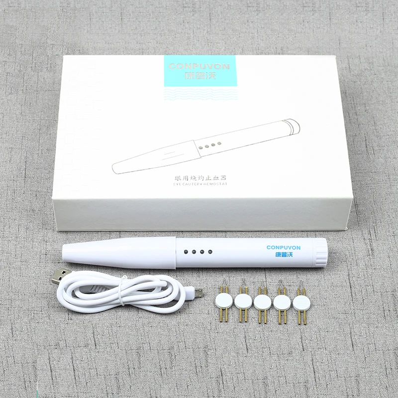 Electrocoagulador Oftálmico, Pluma Hemostática, Cauterizador Recargable, Herramienta para Párpados Dobles