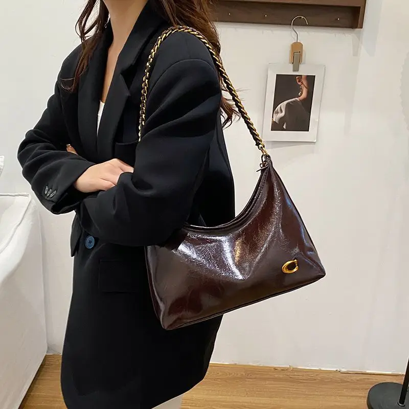 Nuevo Bolso de Mano de Cuero Encerado Vintage para Mujer - Gran Capacidad, Bolso de Hombro, Bolso Bandolera Moderno y Versátil
