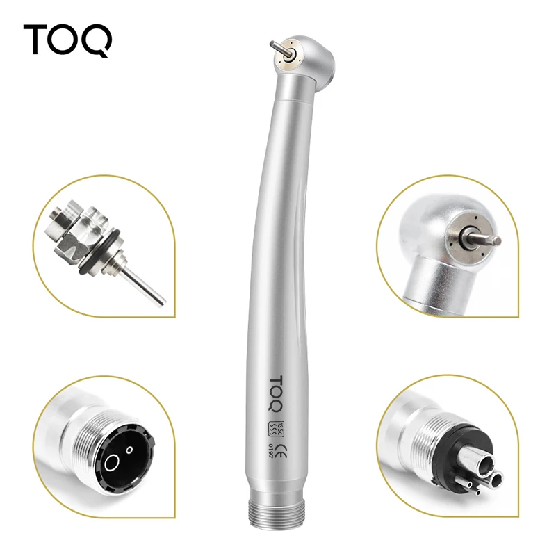 Kit de Piezas de Mano Dentales de Alta y Baja Velocidad, Rectas y Contra Ángulo, con Pulverizador de Agua Único y Turbina de Aire, 2/4 Orificios, Set de Herramientas Odontológicas