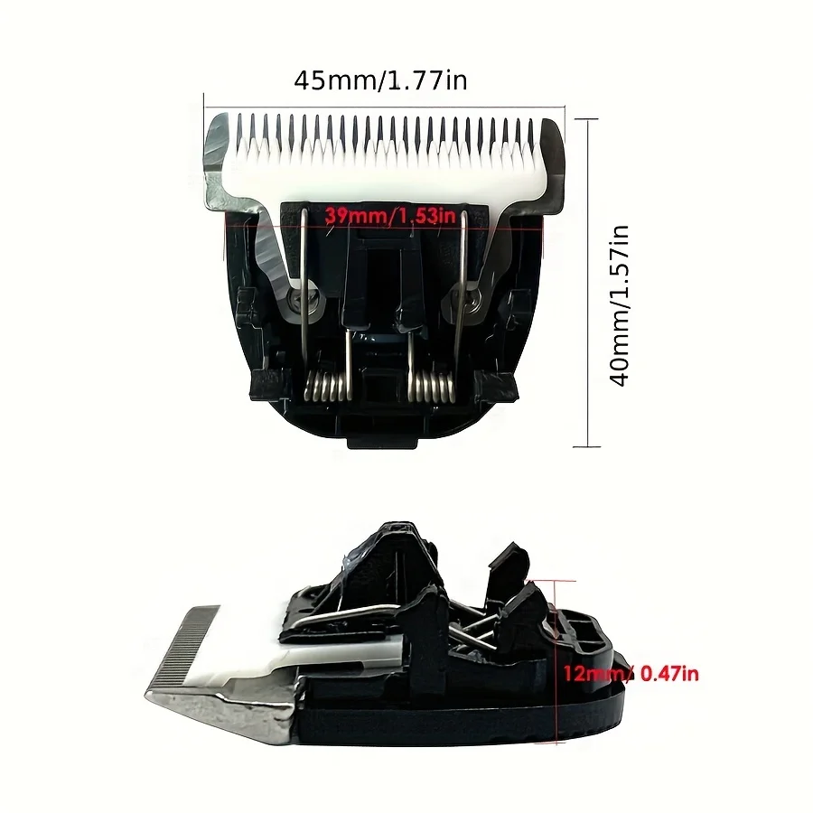 BaoRun-boquillas de cuchilla para cortadora de mascotas, cabezal de corte integrado, cuchillos de cerámica de acero de 3/6/9/12mm para cortadora de pelo de perros P2 P3 P6 P7 P9 S1