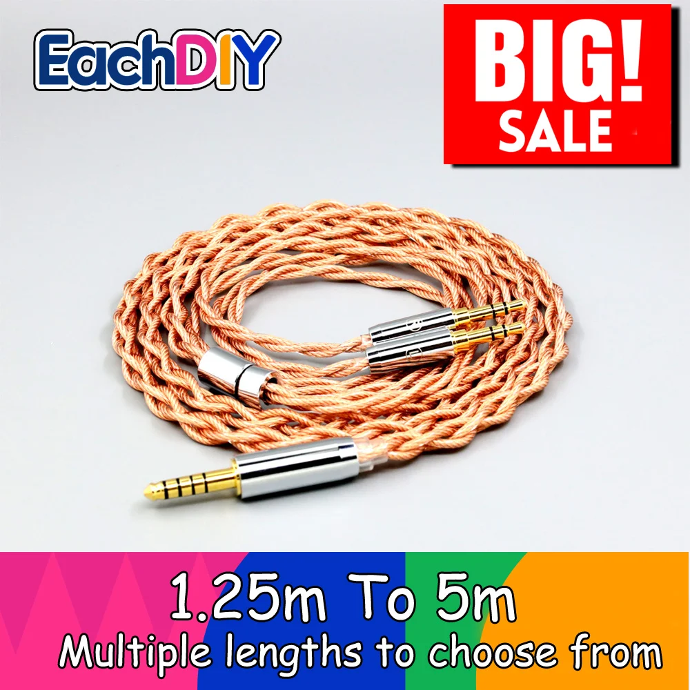 Cable de auriculares mixto coaxial con blindaje OCC de grafeno 7N para Hifiman Sundara Ananda HE1000se HE6se DEVA HE400se Arya He35 LN007776