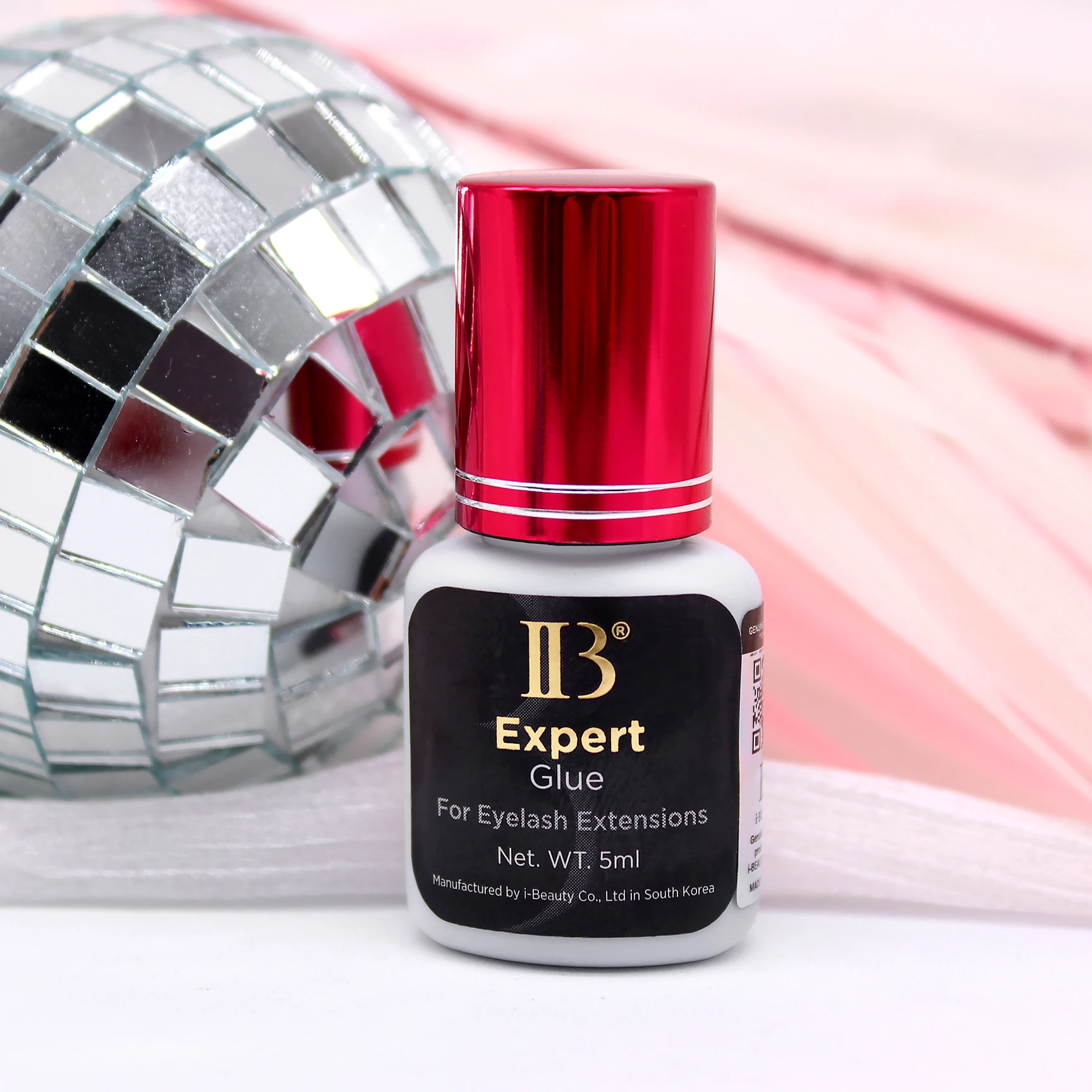 5 botellas Corea IBeauty Expert pegamento extensiones de pestañas Original IB vino tapa roja pegamento para pestañas adhesivo para pestañas postizas 5ml 1-2 segundos