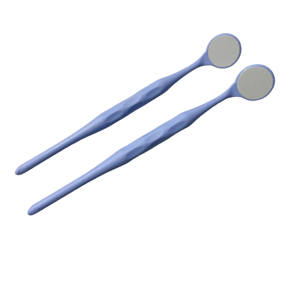 10 unids/caja Dental espejos bucales de doble cara Autoclavable Premium superficie frontal Reflector de examen espejo Oral materiales de odontología