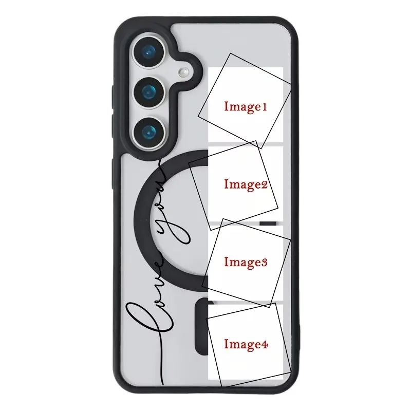 Para Samsung Galaxy S25 S26 S23 S22 Ultra Plus S26Ultra S24+ Funda Rígida Magnética Personalizada DIY para Teléfono