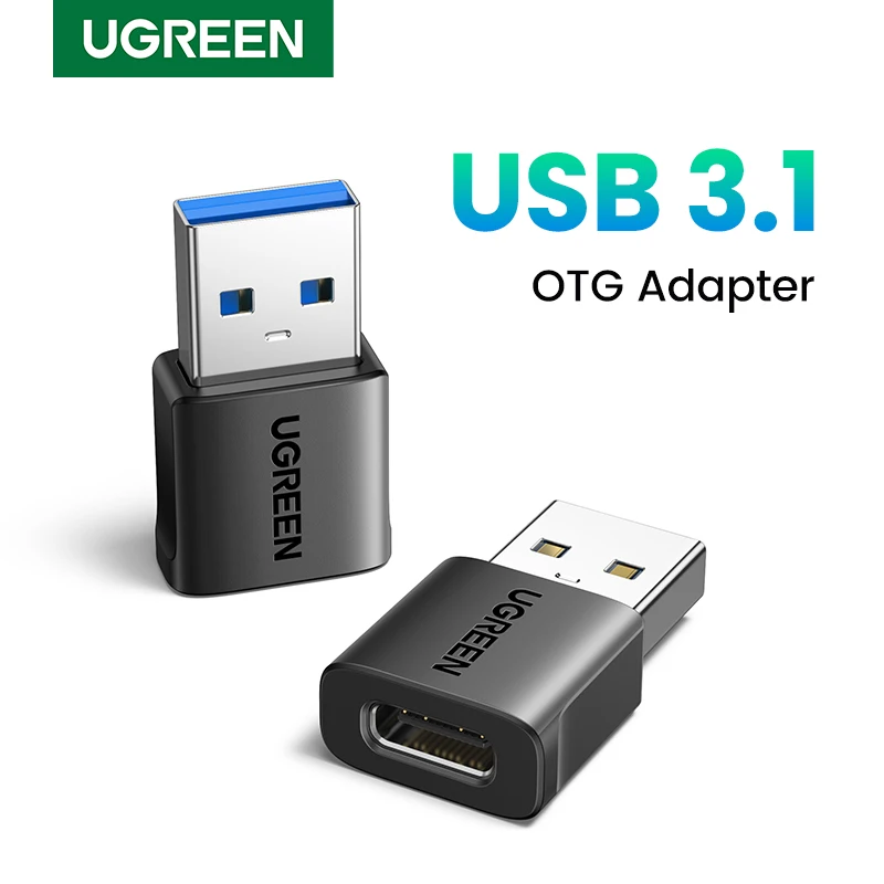 UGREEN USB 3,1 tipo C OTG adaptador USB A macho a USB C hembra convertidores de Cable para Macbook Samsung S10 Huawei USB a tipo c OTG
