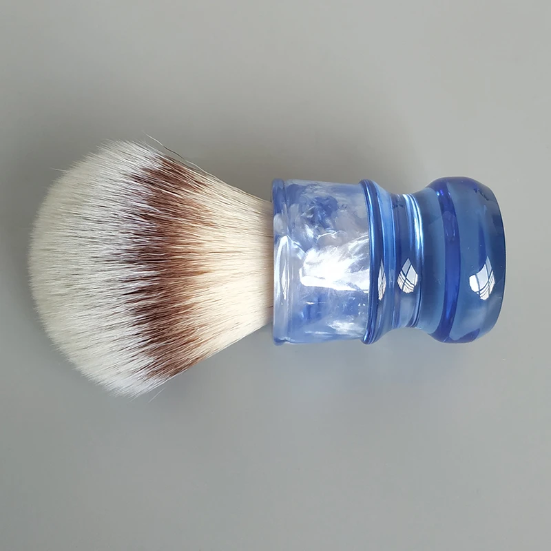 Brocha de Afeitar de Pelo Sintético Suave Dscosmetic Ice Blue A2S para Hombres, para Afeitar en Húmedo