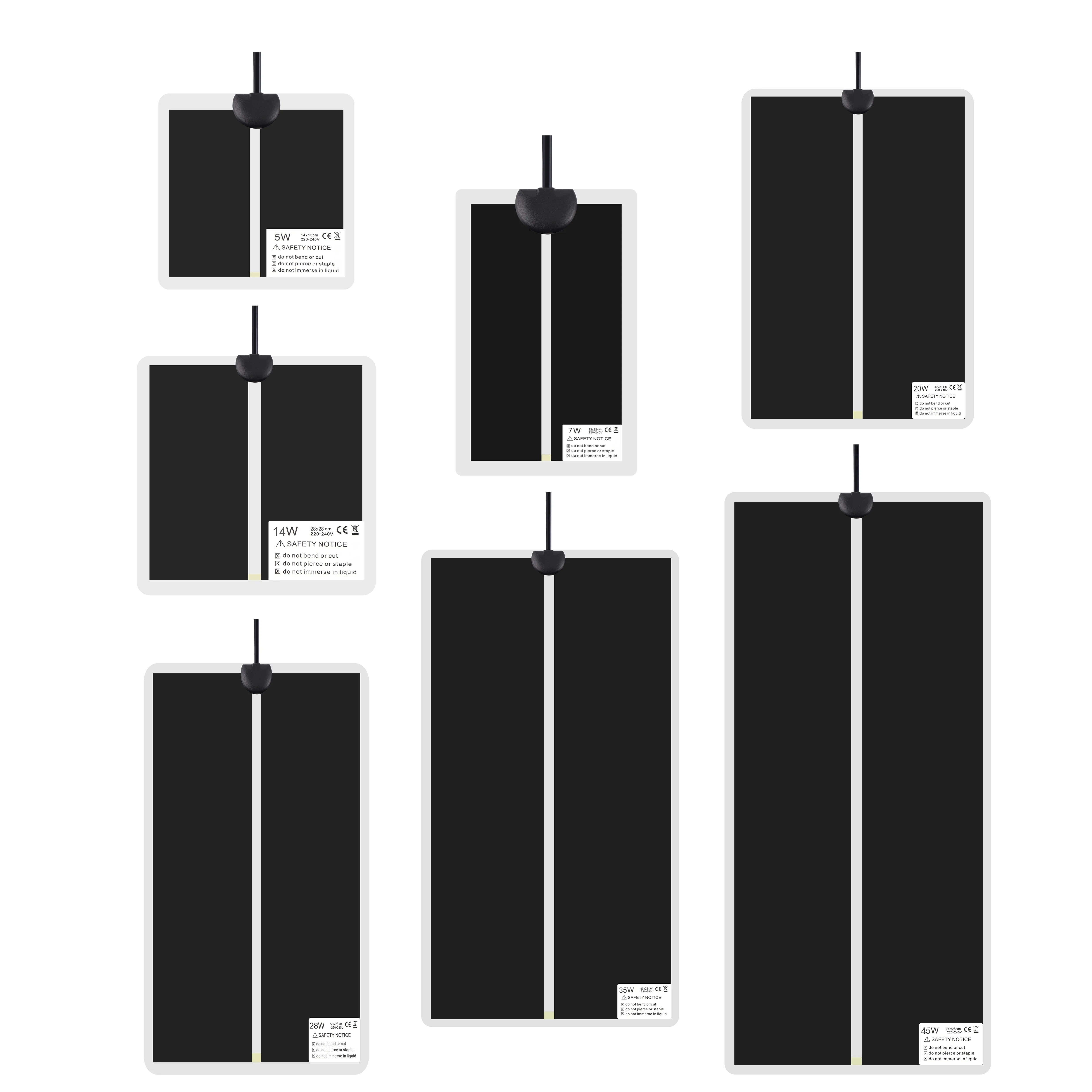 Almohadilla calefactora cálida para plantas de 5-45W, estera calefactora impermeable para reptiles con Control de temperatura, controlador ajustable, plántulas de jardín interior