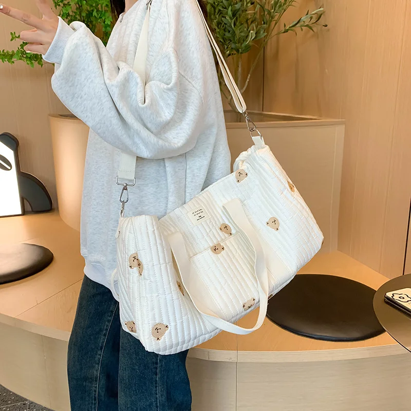 Bolsa grande para mamá, bolsa de almacenamiento de pañales de bebé de maternidad, organizador de artículos para bebé de gran capacidad, bolsa de viaje para mujer, bolso multifuncional