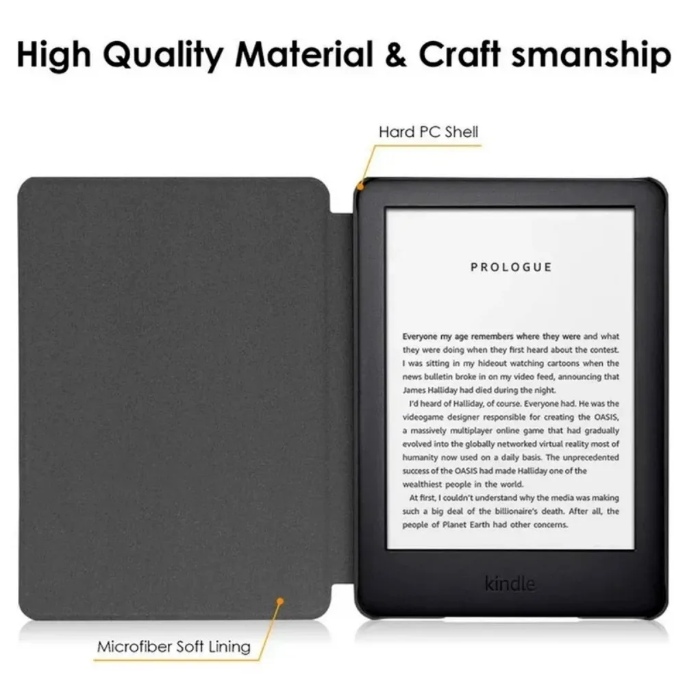 Funda magnética para Kindle Paperwhite 3 2 1 DP75SDI 5a 6a 7a generación 2012/2013/2015/2017 cubierta protectora