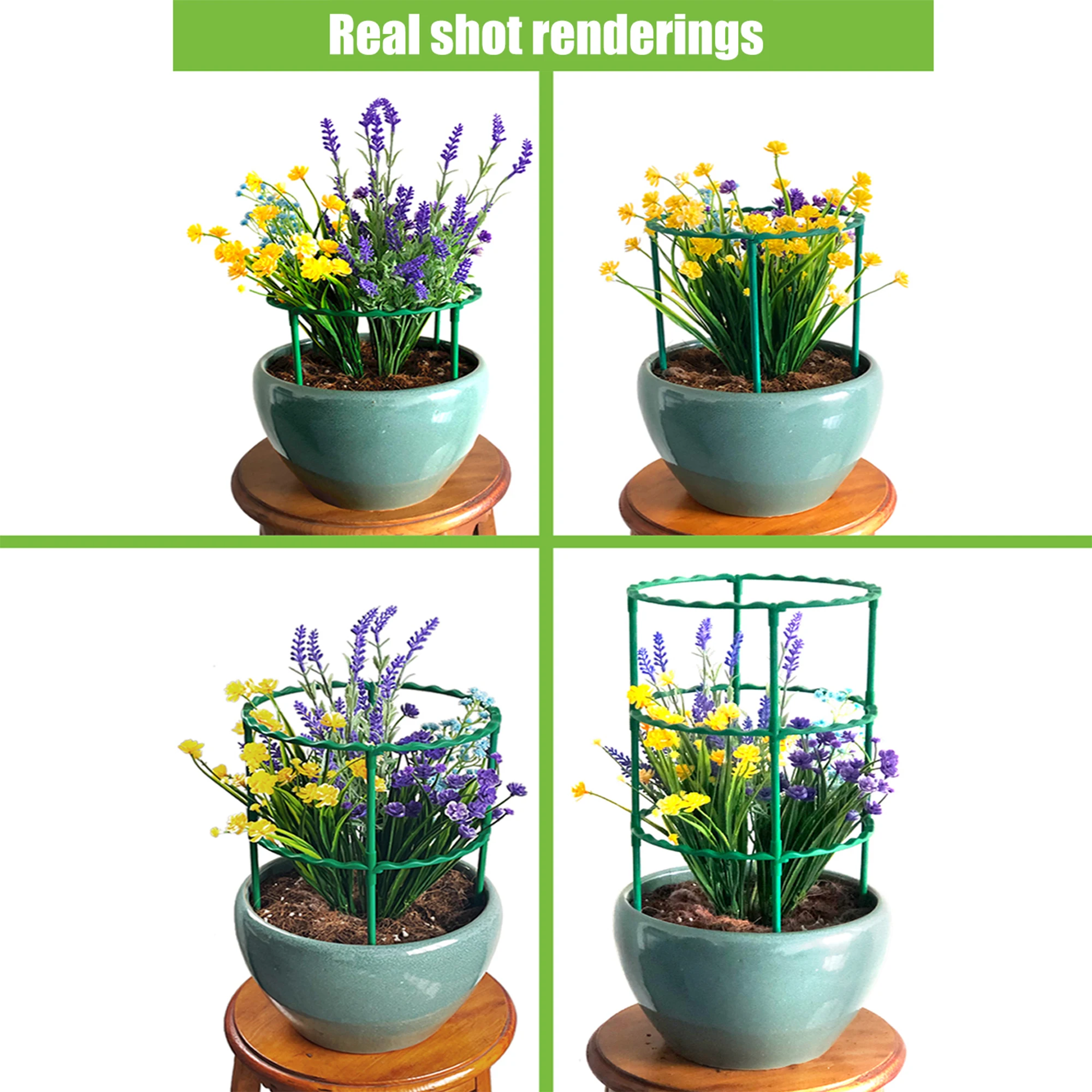 Soporte de plástico para plantas de vid, columna de soporte para plantas en maceta, flor, tomate, pila de soporte, vid, marco de escalada, 25/40/55/70/85cm