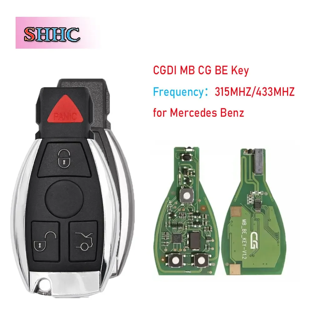 Original CGDI MB CG BE Key V1.2 para todos los Benz FBS3 315MHZ/433M para programador CGDI MB y obtenga 1 ficha gratis para CGDI MB sin logotipo
