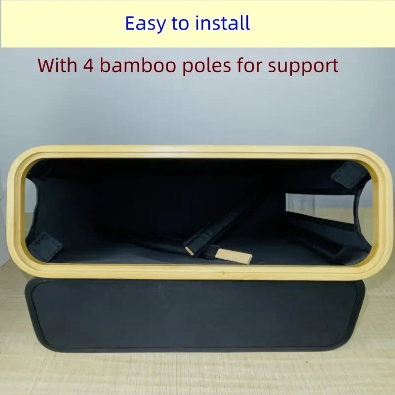 1 cesta de almacenamiento, estante de almacenamiento, soporte de papel grande, 12 rollos de papel higiénico, estante de almacenamiento con tapa, tela Oxford + almacenamiento de bambú