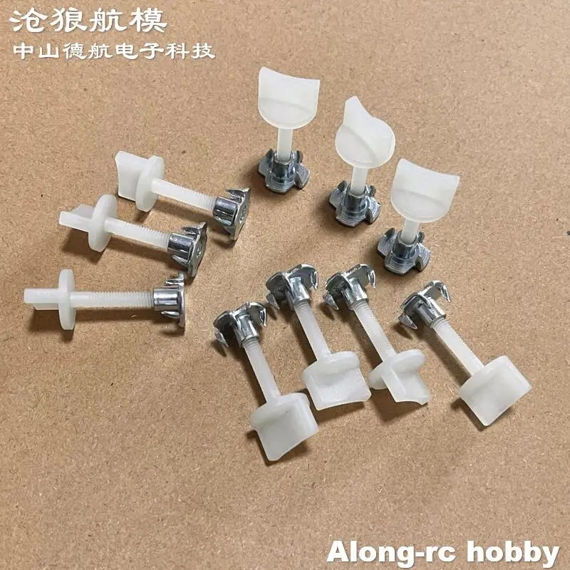 10 tornillos de nailon de 4mm o 5mm o 6mm para modelos de aviones, bricolaje, aviones RC, piezas de aviones a gasolina