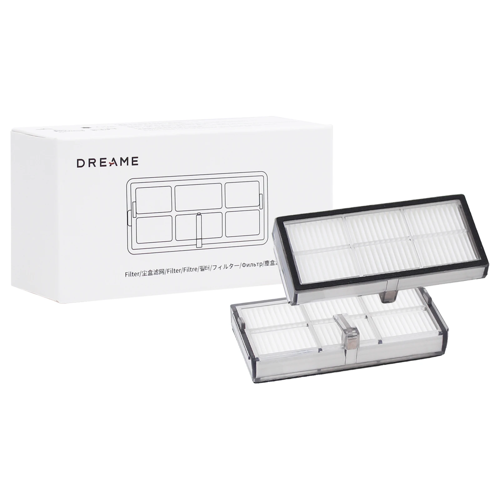 【Opcional】Accesorios originales para aspiradora Robot Dreame X40 Ultra, cepillo de rodillo, filtro, bolsa para el polvo, paño de fregona, cepillo lateral.