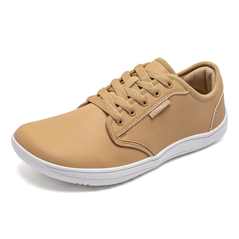 HOBIBEAR, zapatos anchas descalzos Unisex, zapatillas minimalistas de caída cero para hombres y mujeres, zapatos para caminar en el rastro de cuero Artificial