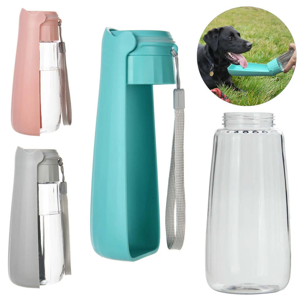 Botella de agua portátil para perros pequeños y grandes, cuenco para beber de mascotas de alta capacidad a prueba de fugas, suministros Labrador Beagle