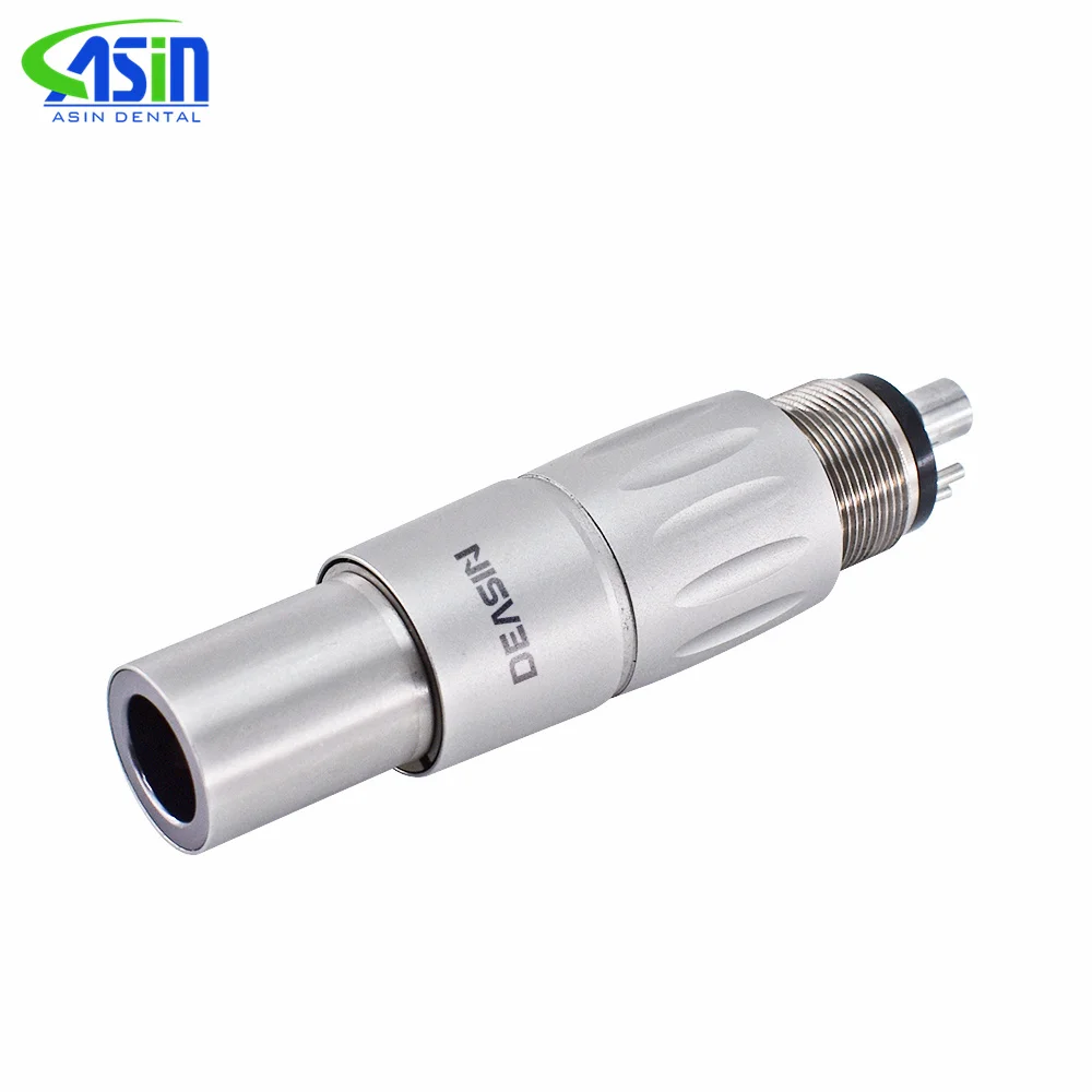 Compatible NS * Acoplador rápido Dental 2/4/6 orificios Acoplador rápido de fibra óptica Acoplamiento giratorio con LED