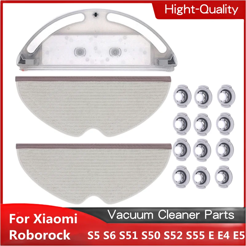 Paños de fregona tanque de agua Compatible con Xiaomi Roborock S6 Pure S5 S6 S51 S50 S52 S55 E25 E35 E4 E5 piezas de aspiradora