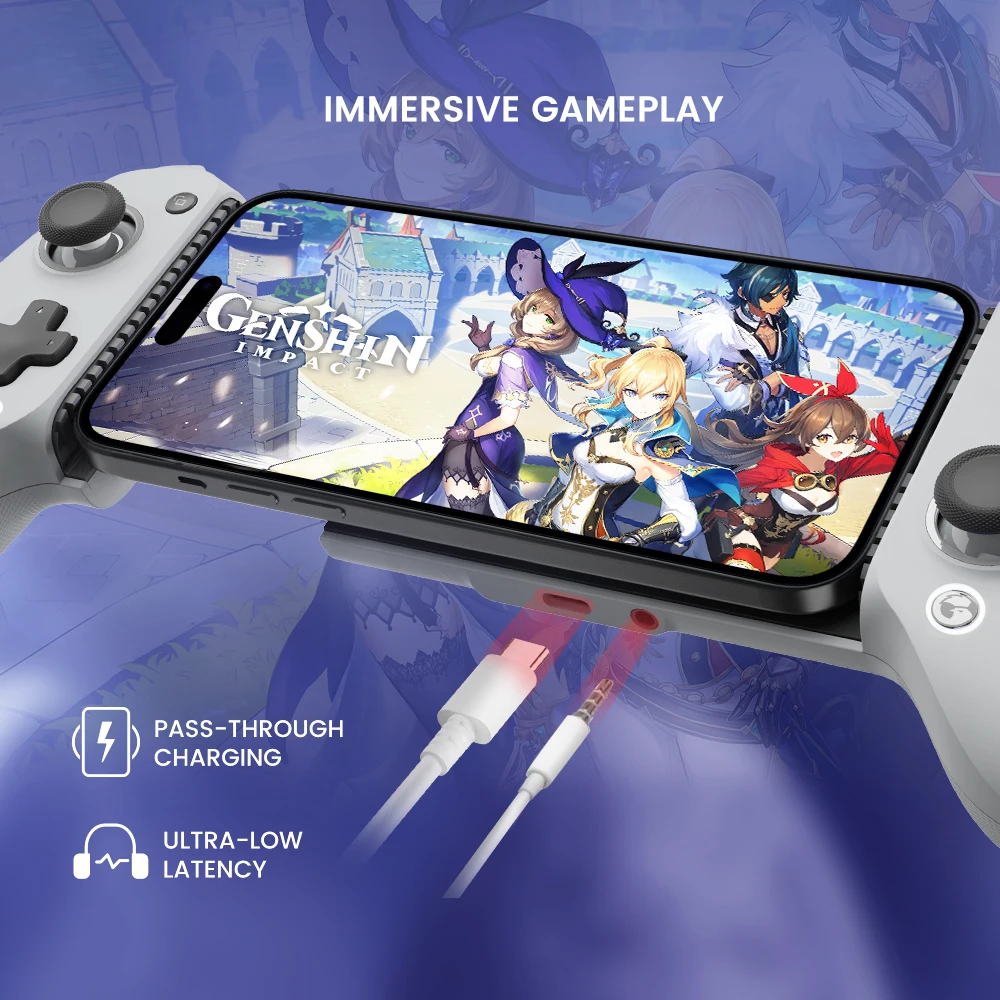 Gamepad para teléfono móvil GameSir G8 Galileo, controlador de juego con Joystick de efecto Hall para iPhone 15, teléfono móvil Android, juegos en la nube