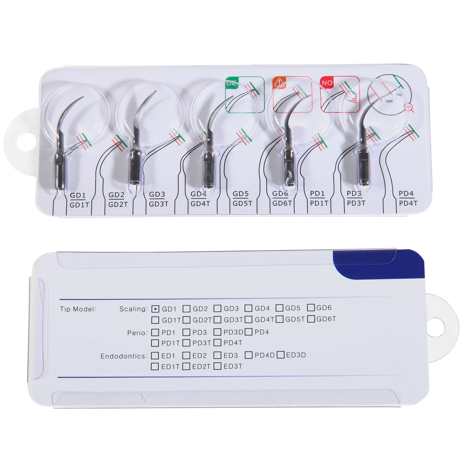 Puntas de piezas Dental, 10 escalador ultrasónico, para DTE SATELEC NSK GD1