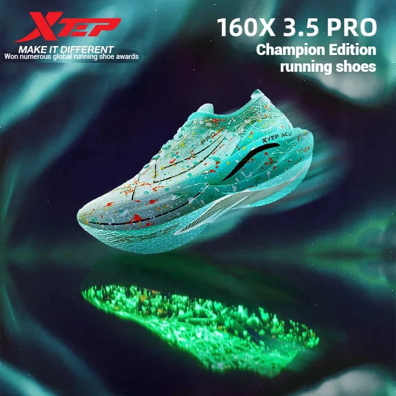 Xtep 160X 3,5 pro zapatillas para correr profesional Marathon PB placa de carbono calzado deportivo amortiguación zapatillas de deporte 976419110084