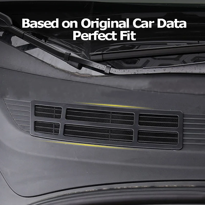 Cubierta protectora de entrada de aire para Tesla Model 3 Y, rejilla de ventilación de entrada, filtro a prueba de insectos, accesorios de Interior de coche frontal