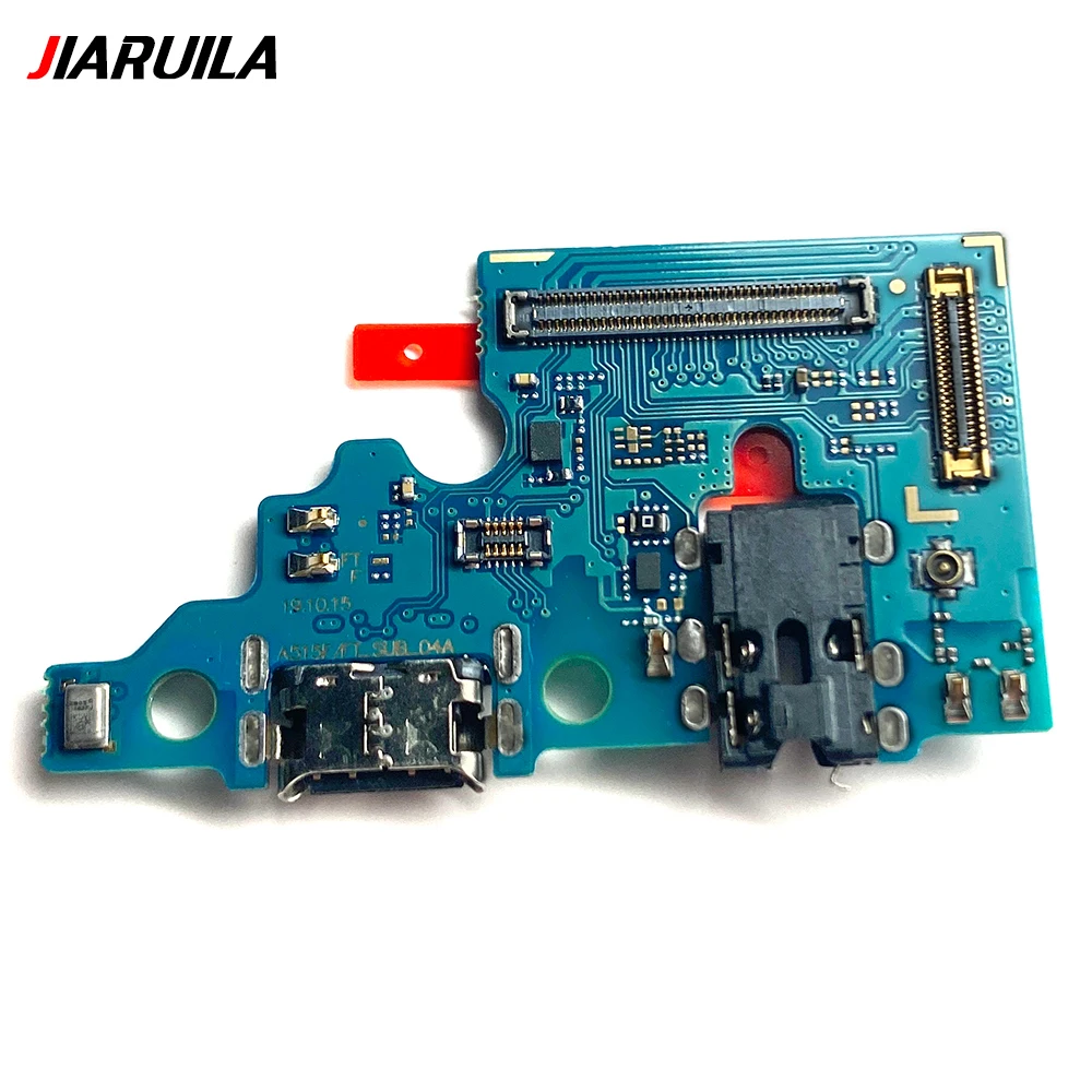 Para Samsung A21S A31 A41 A51 A70 A71 puerto de carga USB micrófono conector placa base principal reemplazo de cable flexible LCD