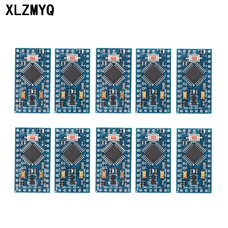 10 piezas Pro Mini 3.3V/8M 5V/16M ATMEGA328 ATMEGA328P-AU 3.3V/8MHz 5V/16MHZ ATMEGA328PB para Placa de Desarrollo Arduino Kit DIY