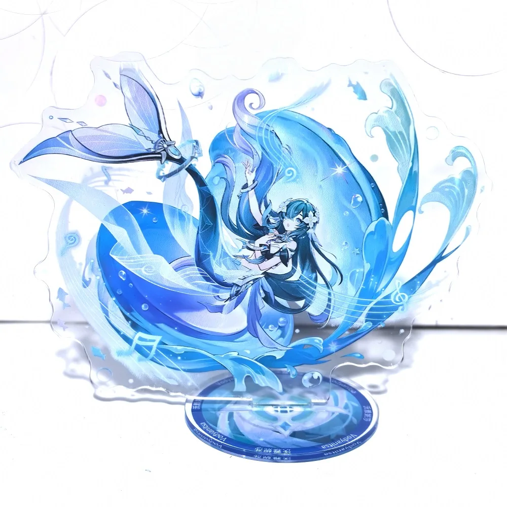 Juego de Anime Genshin Impact Stand modelo figura de acción acrílica Xilonen Kinich Mualani juguete para regalo creativo