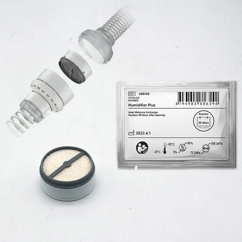 Filtros HME HumidX Plus compatibles para ResMed AirMini, cartuchos humidificadores sin agua de repuesto para CPAP Travel, 6 unidades