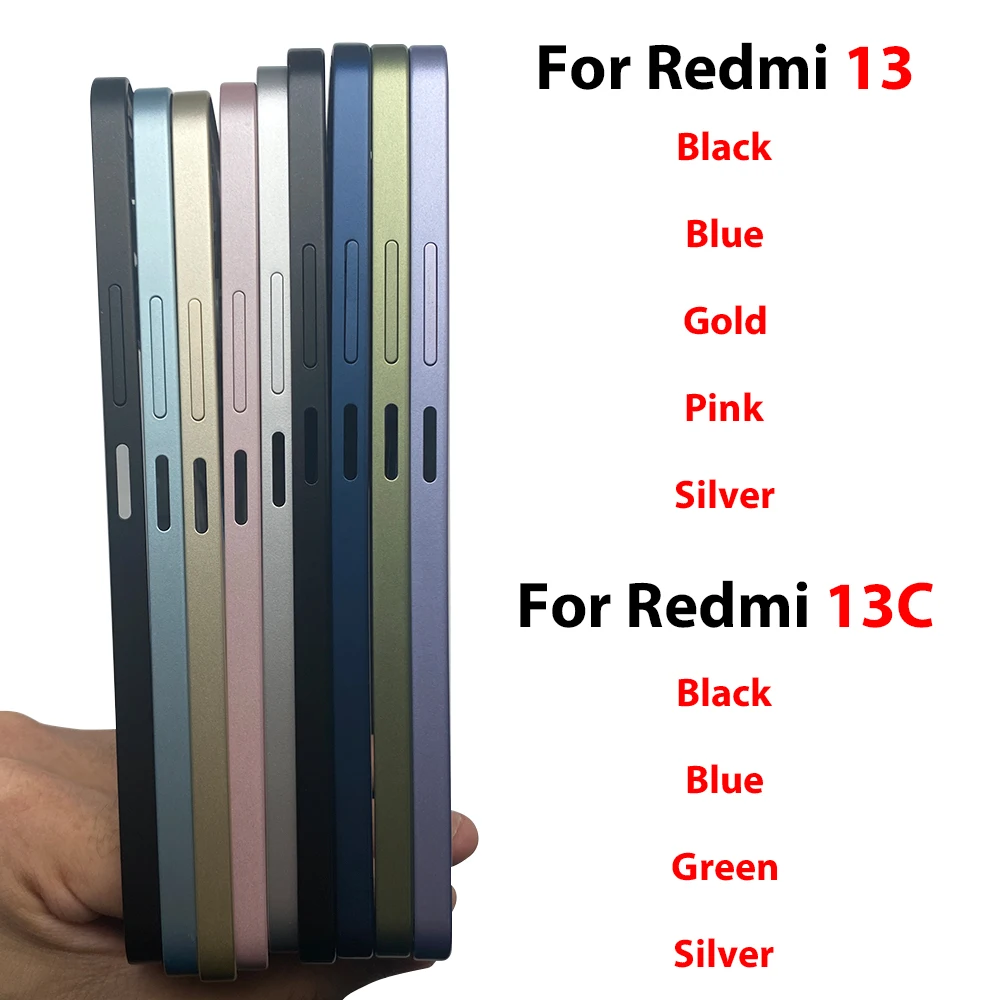 NUEVO Marco Central, Carcasa Intermedia, Bisel, Piezas de Repuesto para Xiaomi Redmi 13 13C 14C A5