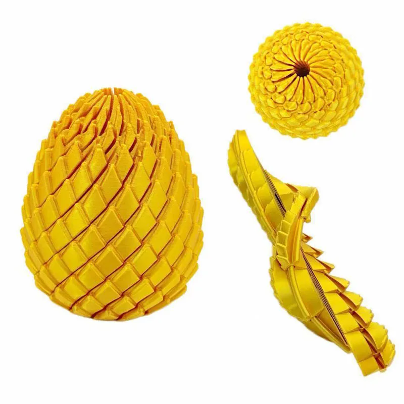 NUEVO Huevo Espiral Impreso en 3D, Juguetes Sensoriales Silenciosos para Aliviar el Estrés y la Ansiedad, Regalos de Pascua para Adultos y Niños