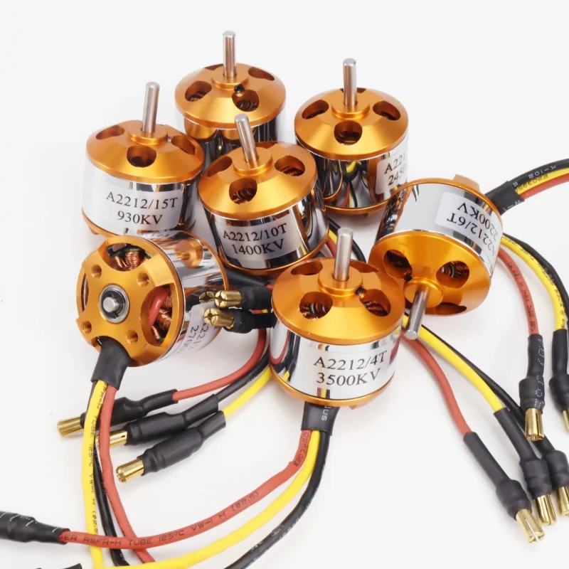 XXD A2212 2212 1000KV 1400KV 2200KV 2450KV Motor sin escobillas para avión RC Drones multirotor de ala fija