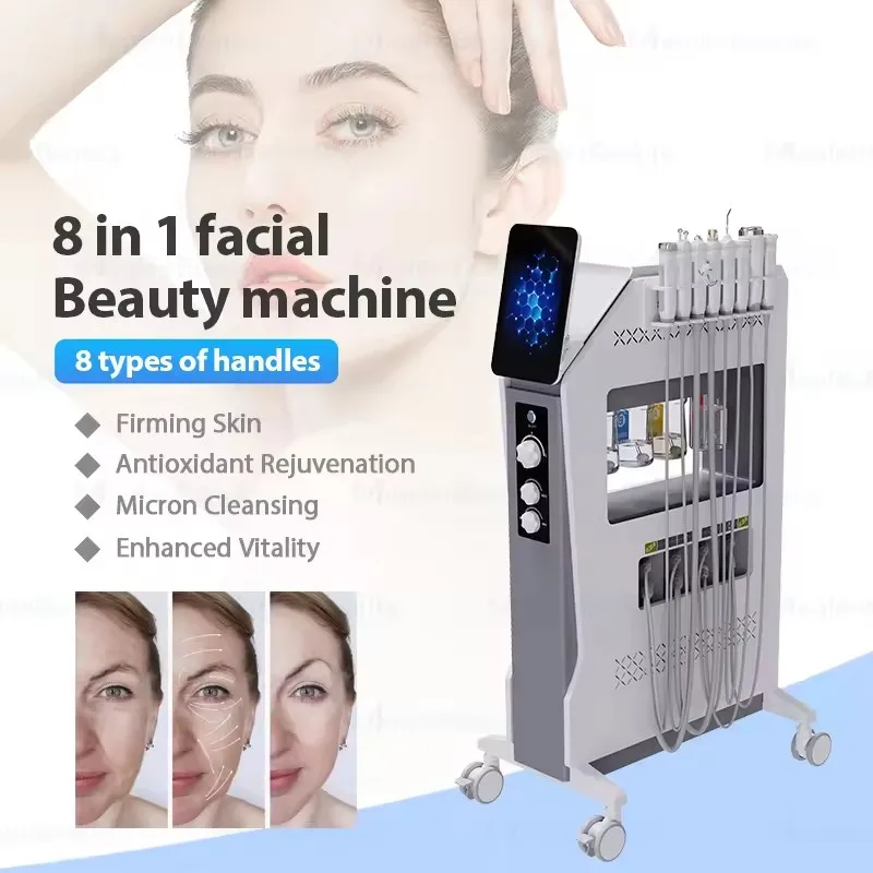 Dispositivo de Belleza para Limpieza Profunda de la Piel, Hidrodermoabrasión con Chorro de Agua y Oxígeno para Eliminar Arrugas, Máquina de Cuidado Facial con Agua