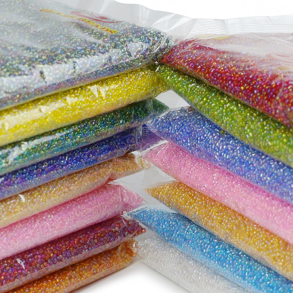 30000/15000 Uds 2mm 3mm cuentas sueltas de vidrio de mijo colorido para hacer joyería DIY pulseras con cuentas collares accesorios 450 g/paquete