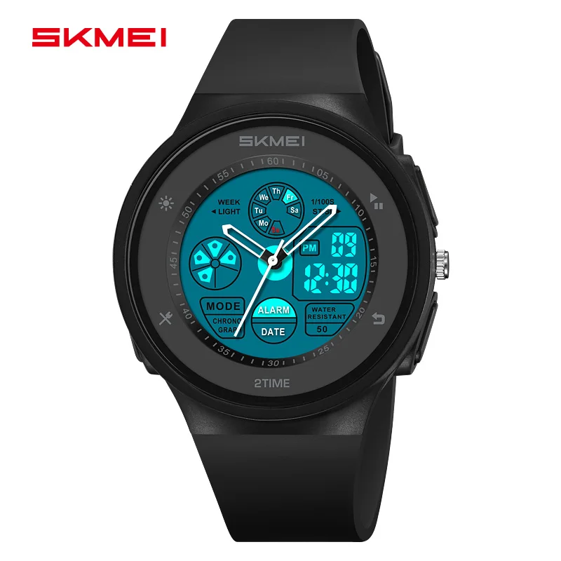 SKMEI 2346 nueva llegada colorido moda Unisex hombres mujeres tiempo gran pantalla Digital PC reloj deportivo clásico cronógrafo reloj de pulsera
