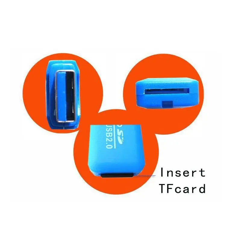 Lector de tarjetas NNBILI USB micro-sd/TF USB 2,0 Mini lector de tarjetas de memoria para teléfono móvil adaptador USB de alta velocidad para ordenador portátil