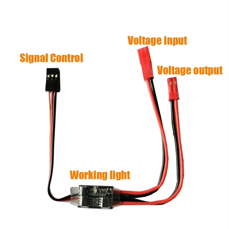 Interruptor electrónico de Control remoto de alta corriente 2-20A, modelo aéreo de 3-30V, protección de plantas, Dron RC, bomba de agua, Control de señal PWM