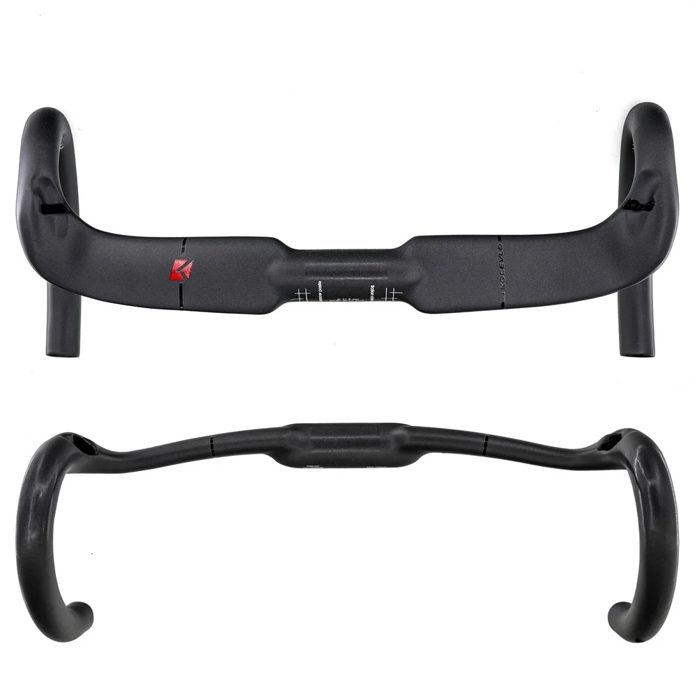 Manillar de bicicleta de carretera de carbono T1000 31,8X380/400/420/440mm UD mate enrutamiento interno accesorios de bicicleta de carretera barra de caída de carreras