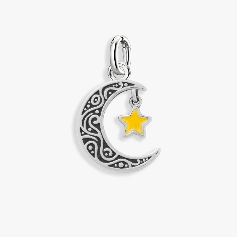 Colgantes Ajustables de Plata de Ley 925, Dijes Vintage de Corazón y Torre, Cuentas para Pulseras Originales, Brazaletes, Collares, Joyería DIY