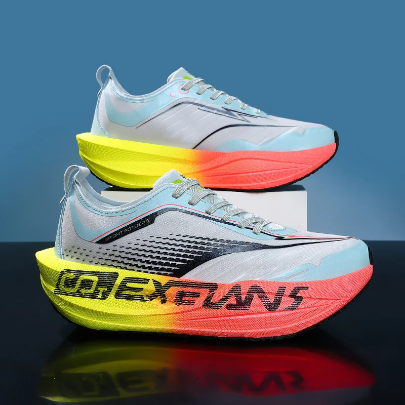 Zapatillas de Running para Hombre con Placa de Carbono, Especiales para Maratón, Transpirables, Ligeras, Zapatillas Deportivas Cómodas para Mujer