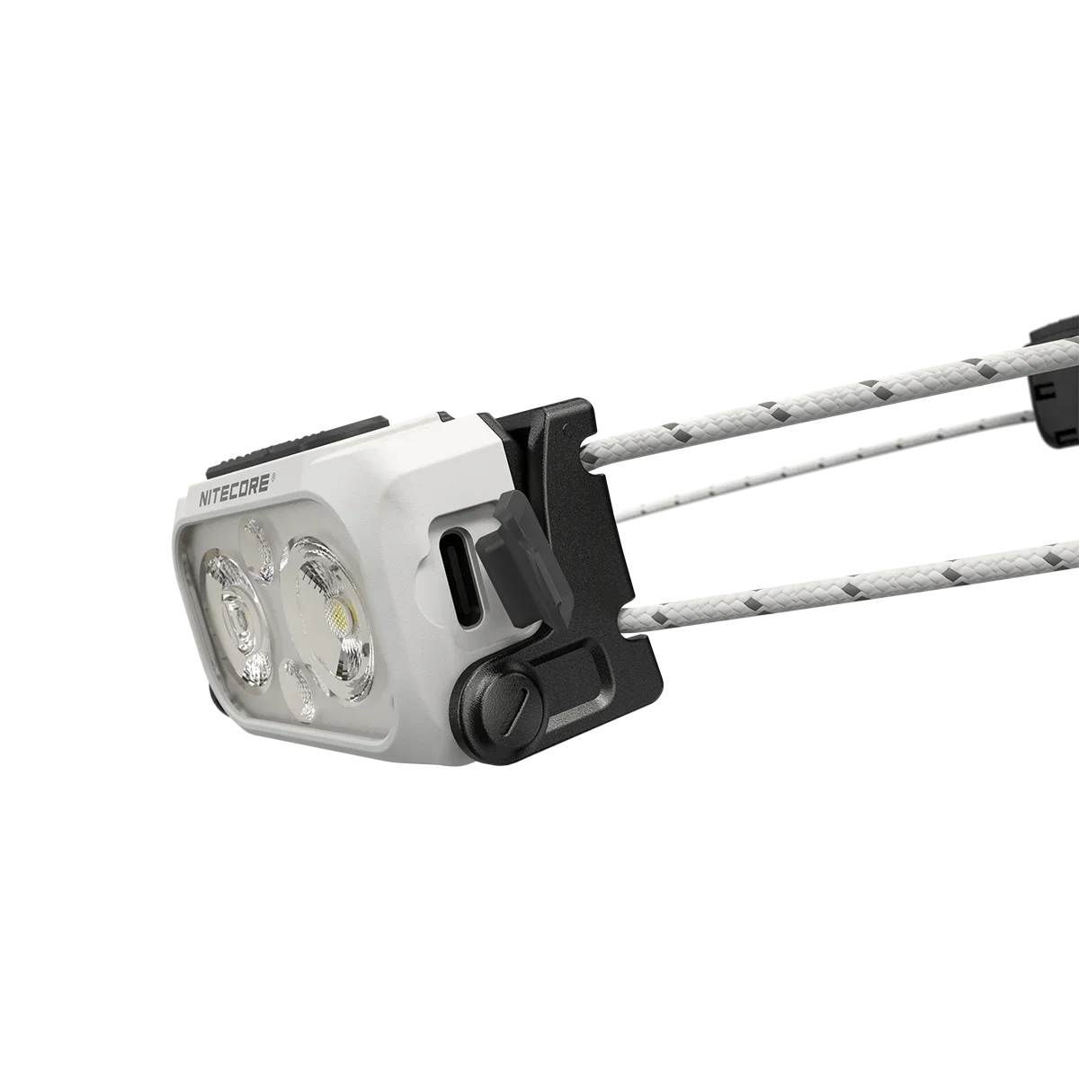 Lámpara NITECORE NU21, linterna frontal ultraligera de doble haz con Triple salida, linterna de luz roja blanca recargable por USB-C de 360 lúmenes