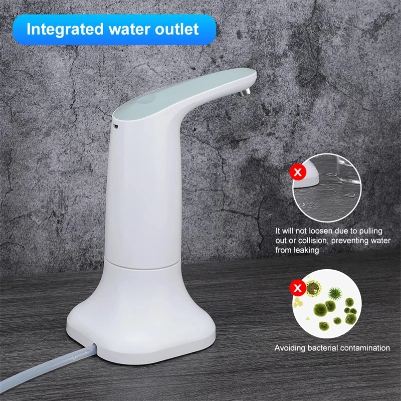 Dispensador de botellas de agua eléctrico inteligente, bomba de agua potable automática portátil con Base, dispositivo de luz nocturna LED, nuevo