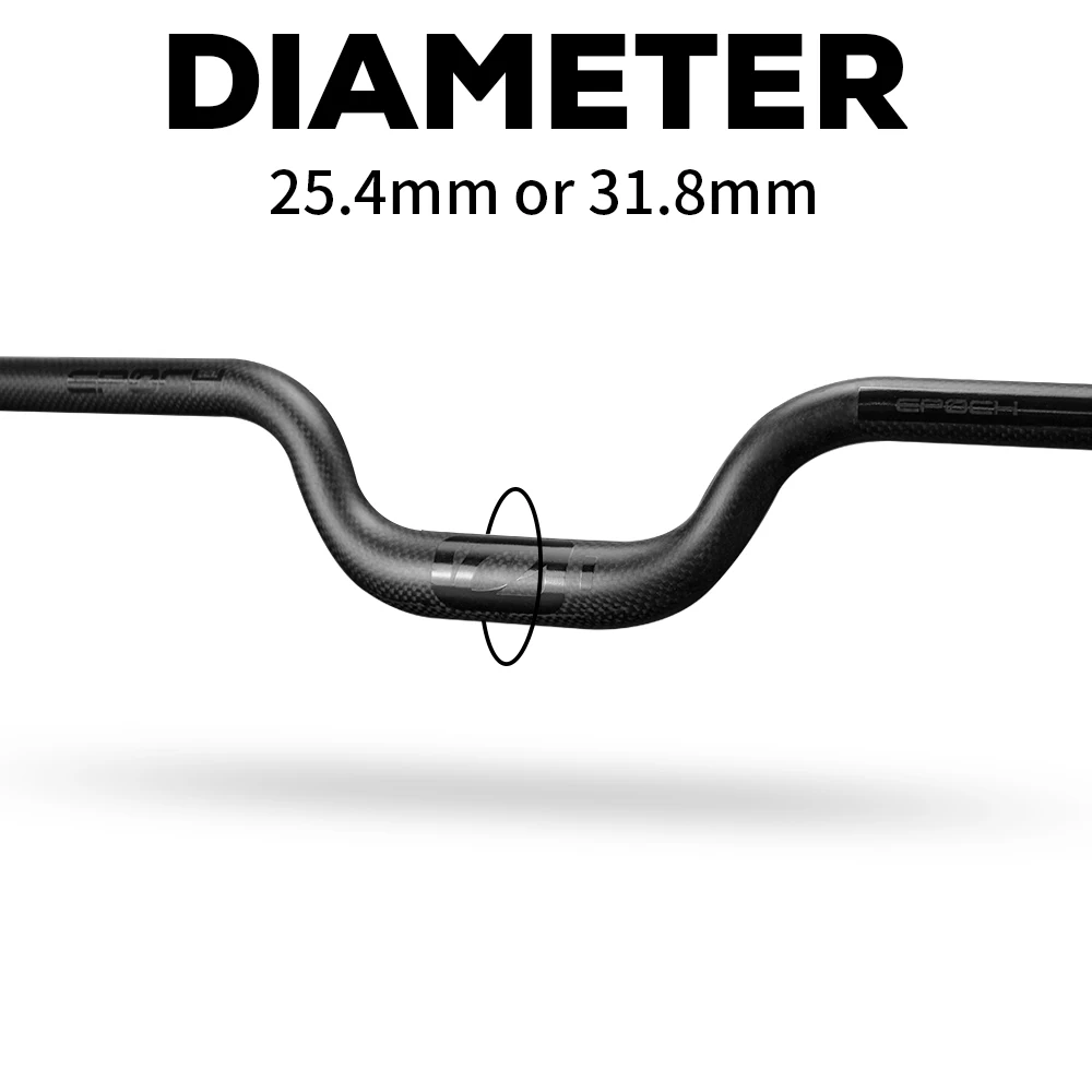 Manillar de bicicleta plegable ultraligero ULLICYC, manillar BMX, manillar para niños, aumento de 25,4mm/31,8mm, carbono 3K mate