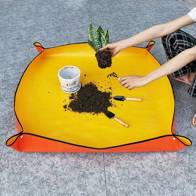 Esteras impermeables gruesas, esteras para cambiar el suelo del jardín, herramientas de jardinería, maceta para plantas y flores, esteras para plantas reutilizables para trasplante