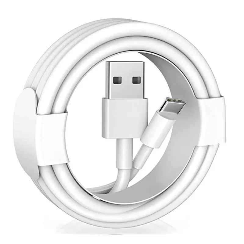 10-50 Uds 2A TPE USB A tipo C Cables de datos de carga rápida para Samsung Galaxy S8 Huawei Xiaomi LG teléfono móvil USB-C cable rápido 2m